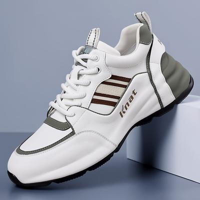 2024 Spring/Summer New Luxury Men's Lightweight Soft Sole Sports Shoes Thick Sole Increase Versatile Casual Shoes Sneakers Men