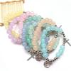 Glass Beaded Bracelets Cross Stretch Bracelets Wristband for Woman Daily Wear