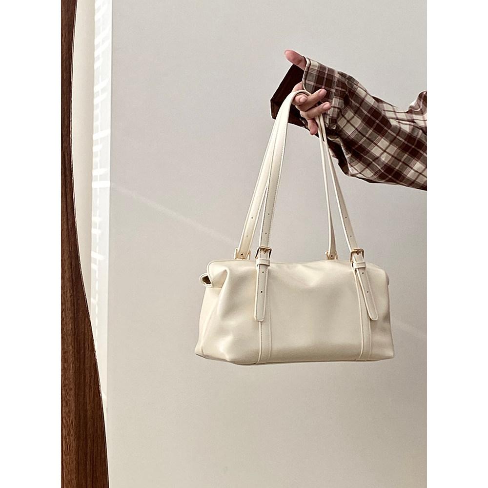 IELGY Commuter All-Match One-Shoulder Underarm Bag Soft Leather Boston Fashion Handbag