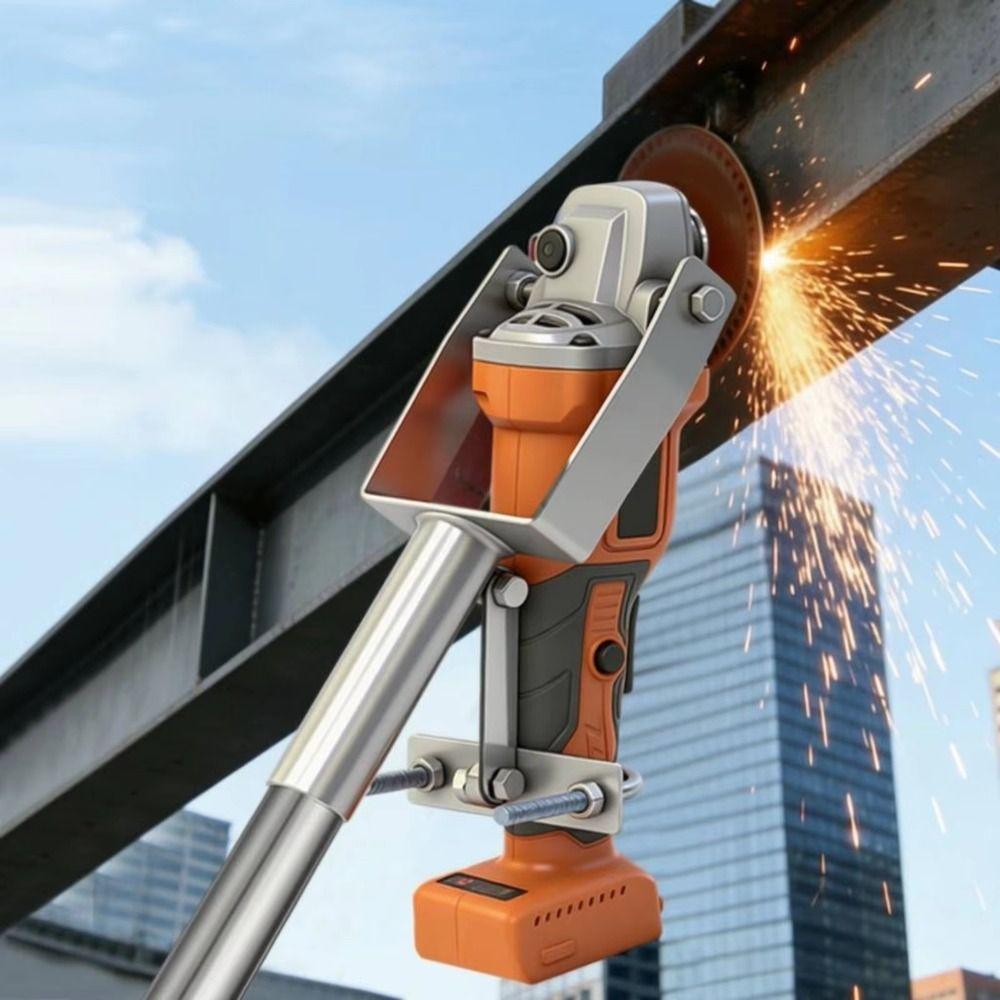 Welded Frame Angle Grinder Support Bracket Extended Long Shaft Extension Rod  Standing Operation