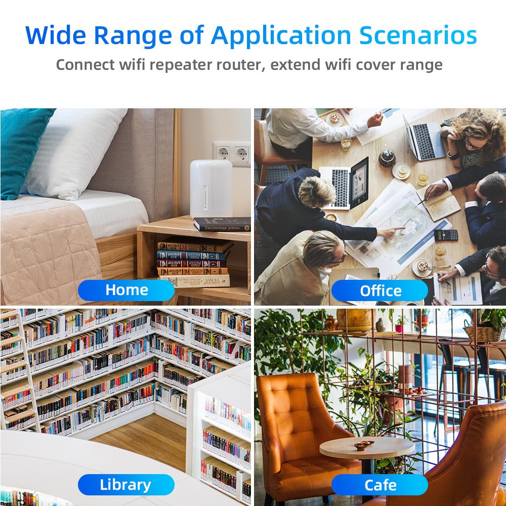 1200Mbps bezvadu WiFi atkārtotājs Wi-Fi signāla pastiprinātājs 2,4G/5GHz Wi-Fi pastiprinātājs liela attāluma paplašinātājs maršrutētājs tīkla karte datora piederumi