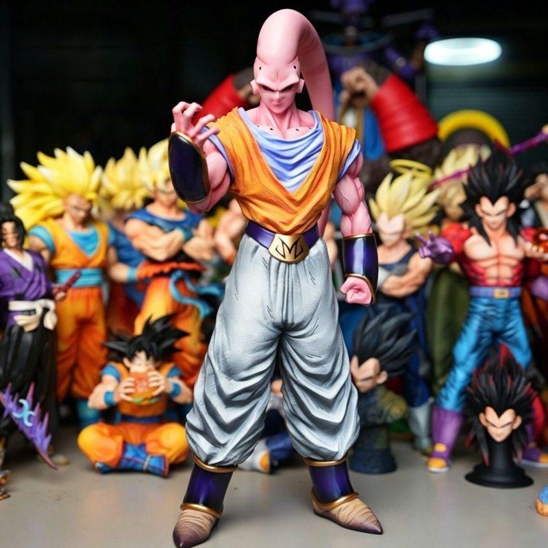 New 39Cm/15.35Inch Ys Statue Anime Dragon Ball Z Gohan Buu Figure Majin Buu Action Figures Collection Model Toys Gifts In Stock