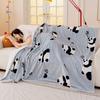 Dopamine Sofa Blanket Cartoon Print New Plush Thickened Heat Retention Warm Fine Soft Comfortable Winter Blanket Multi-Purpose