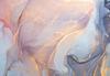 Wallpaper - Pink and Blue Marble - Abstract Watercolor with Gold Accents