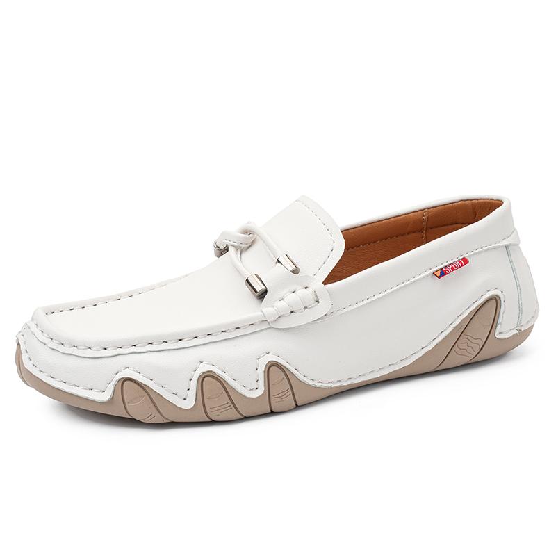 fashion Leather Men Casual Shoes Luxury Brand 2024 Mens Loafers Moccasins Breathable Slip on Black Driving Shoes Plus Size Dress Shoes