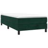 Boxspringbett mit Matratze Dunkelgrün 90 x 200 cm Samt