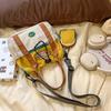 Portable Mountaineering Crossbody Bag Embroidery Drawstring Bucket Cloth Bag  Couple