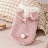 Autumn Winter Dog Fleece Coat Windproof Plush Dogs Coat Cute Pet Clothes  Puppy