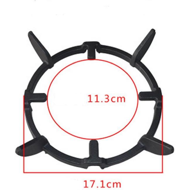 Non Slip Black Cast Iron Stove Trivets for Kitchen Wok Support Ring Cooktop Range Pan Holder Stand Stove Rack Milk Pot Holder for Gas Hob - Gas Stove