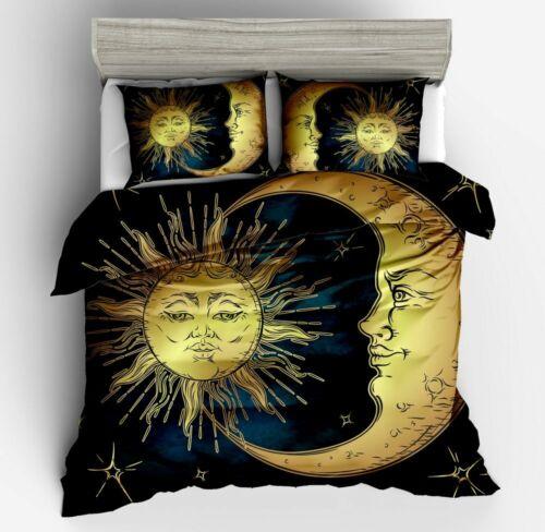 Goldprägung Craft The Sun and Moon Bettwäsche-Set für Doppelbett/Königin/King-Size-Bett