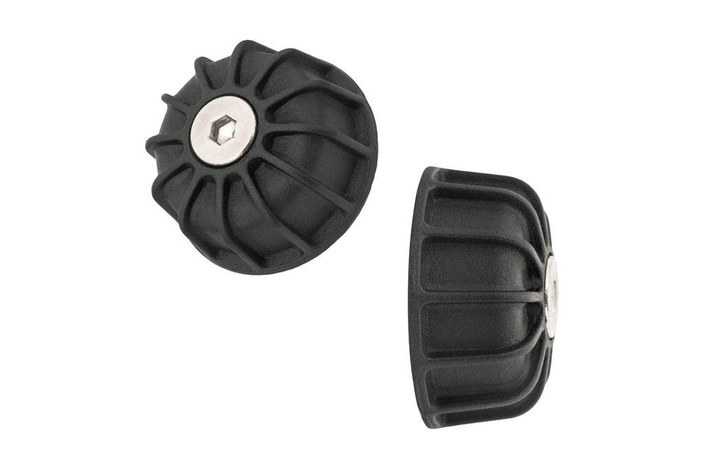 Motone Lenkerendkappen GEMINI Schwarz T100/T120 SpeedTwin900 Scrambler900 MMU535