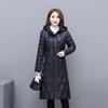 Dames Winter Lange Jas met Capuchon Casual Verdikt Warm Katoen Gevoerde Jas Vrouwelijke Parka's Winter Overjas