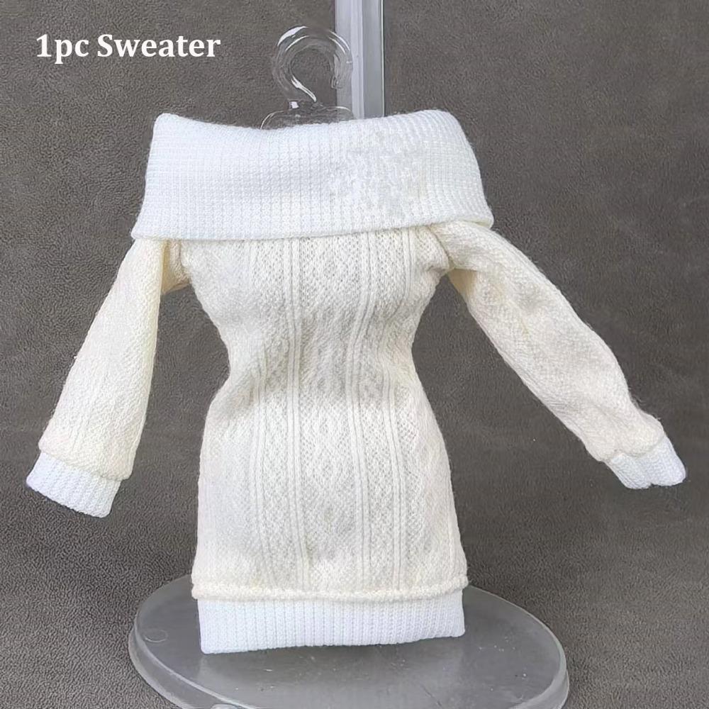 Handmade Doll Accessories Tops Mini Dressing Clothes New Doll Knitted Sweater for 1/6 Doll