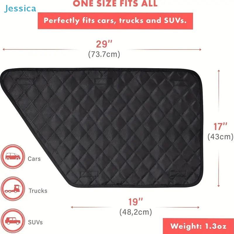 Scratch-Resistant Dog Car Door Cover - Non-Slip Side Door Guard for Pet Travel