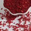 2mm Silver-Lined Glass Seed Beads: Handmade DIY Jewelry & Clothing Accessories, Transparent Loose Beads.