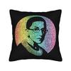 Ruth Bader Ginsburg  Vintage Square Pillowcases Polyester Bed Car RBG Feminist Cushion Case Cool Decor Throw Pillow Case