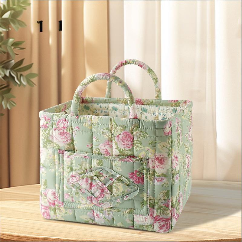 Korean-style Country Home Fabric Storage Basket, Portable Underwear And Sundries Organizing Box, Storage Basket