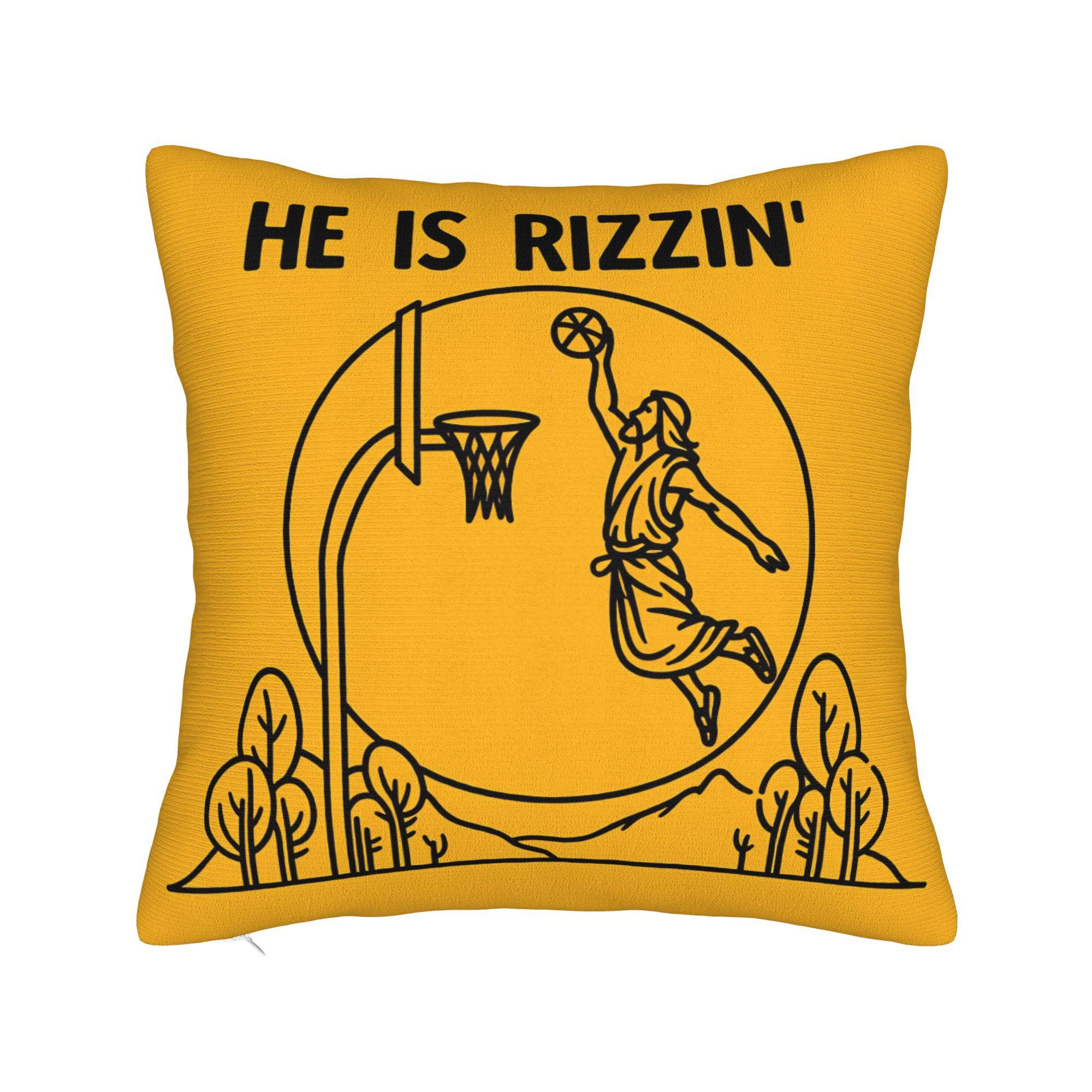 Pillow Case He is Risen Boho Easter Christian Jesus Comfy  Pillow Cover For Office Car Home Decor Funny Pillowcases 30cmx30cm