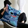 Cute Hello Sstitch Office Cushion Pillowcase Car Cushion CoverXCM Lumbar Pillowcase Sofa Pillowcover