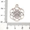 Tibetan Style Alloy Chinese Knot Pendants Antique Silver 10pcs/kind 60pcs/box