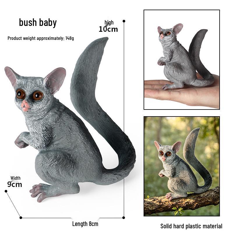 Realistic Animal Heart Model Toy: Lemur, Raccoon, Orangutan, Baboon