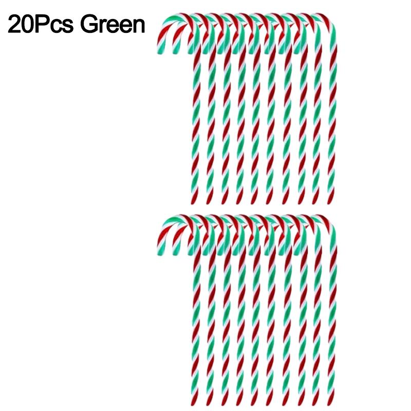 20/10PCS Christmas Tree Hanging Candy Cane Home Decoration Xmas Party Ornaments Pendants Candy Cane Prop Children New Year Gifts