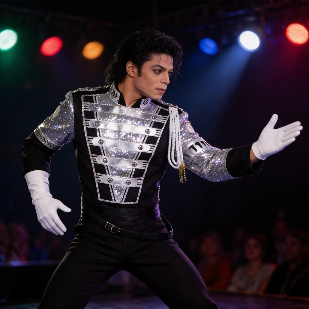 Michael Jackson Sequin Stage Costume For Halloween Cosplay Performances