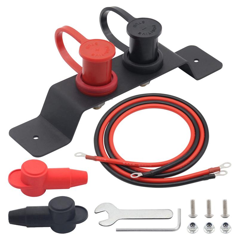 48V 250A High Volt Battery Jump Panel Post Quick Easy Charging For ATV UTV RV Truck Water Resistant High Voltage Cables Parts-A8