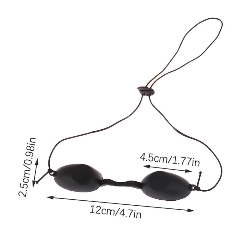 Safety Goggles Eye Protection Glasses Tanning Goggles Eyewear Eyepatch for Patients In IPL Infrared LED Light Therapy Silicone