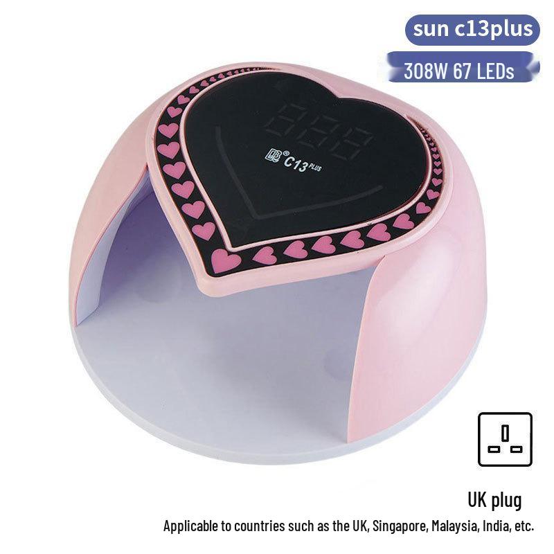 Dazzling 256W LED Nail Curing Lamp, Quick Dry Gel Lamp for Salon Use