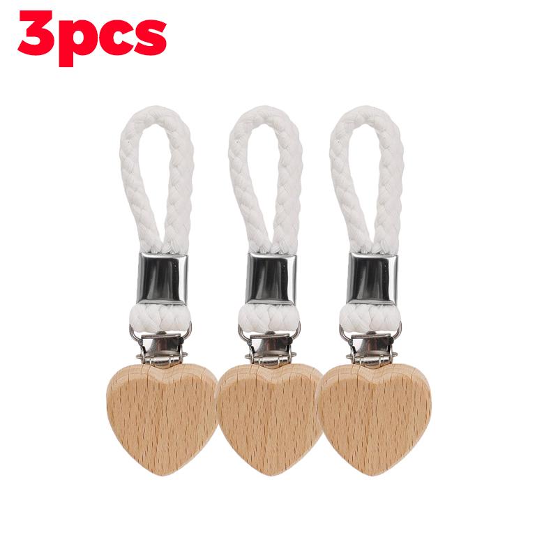 Bathroom Towel Clips Multipurpose Woven Rope Clothes Pegs Hat Organizer Holder Wood Heart Head Metal Clamp Storage Accessories