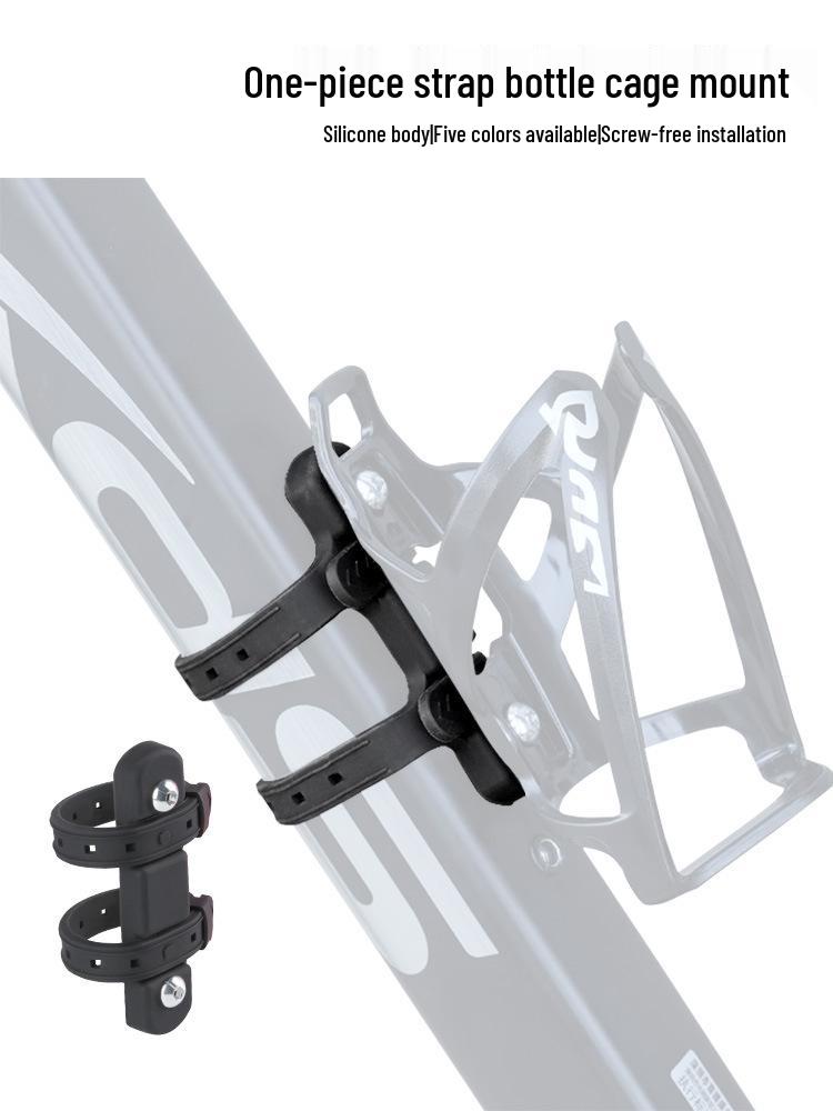 Bicycle Water Bottle Cage Converter Straps: Universal Silicone Mount for Road and Mountain Bikes