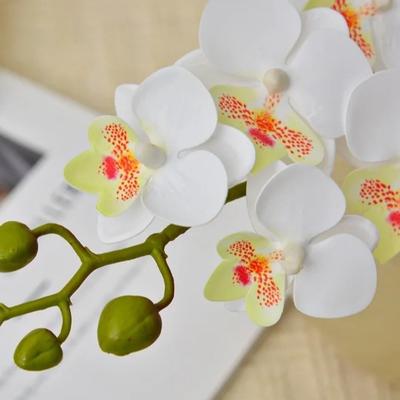 12 Heads Artificial Phalaenopsis Flower Single Branch Flower Arrangement Simulation Butterfly Orchid Moth Orchid DIY