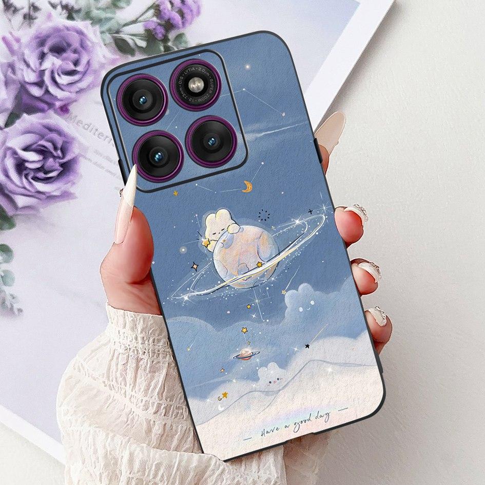 For Motorola Moto Edge 60 Pro 2025 Case New Fashion Flower Soft Silicone Protector For Moto Edge 60 Funda Edge60 s Fusion Bumper