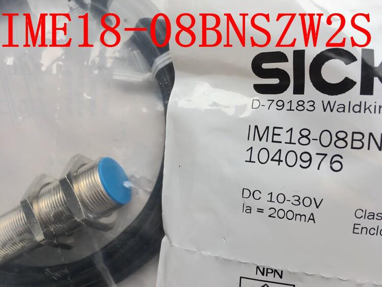 SICK IME18 Proximity Switch: New Original German Model IME18-08NNSZW2S/IME18-08BNSZW2S
