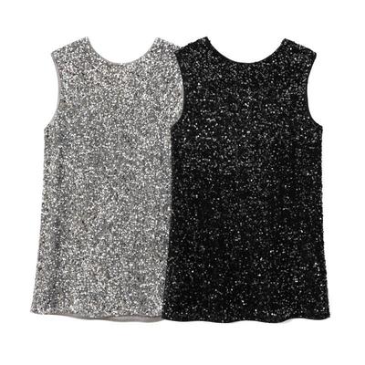 European & American Style Women's Sequin Party Dress with Back Tie 2025