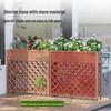 Outdoor Wooden Partition Planter Fence