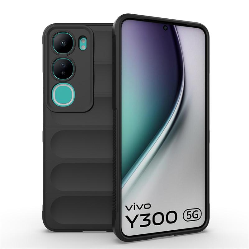 

For Vivo Y300 5G Case For Vivo Y300 5G Cover Funda Shockproof Anti-fingerprint TPU Protective Phone Back Cover For Vivo Y300 5G For Vivo Y300 5G чёрный