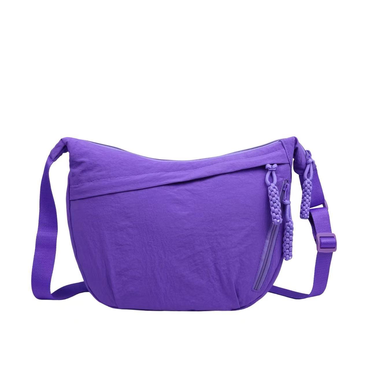 

2025 Women s Large Capacity Nylon Dumpling Shoulder Bag – Japanese Style, Versatile, and Simple Crossbody for Commuting