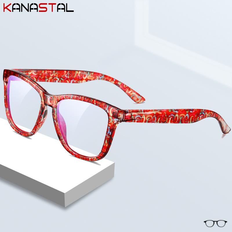 Damen Blaulichtfilterbrille Gestell Herren Anti-Ermüdungsgläser Computer Kunststoffbrille Rezept Myopie Lesebrille