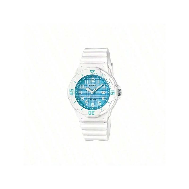 **CASIO Серия YOUTH Цифровой Спортивный Водонепроницаемый Кварцевый Часы с Резиновым Ремешком – Японский и Корейский Дизайн, Женская Модель LRW-200H-2C** синий