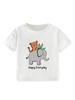 2026 Stylish Cartoon Short-Sleeve Summer Tops for Toddlers and Kids Aged 1-5