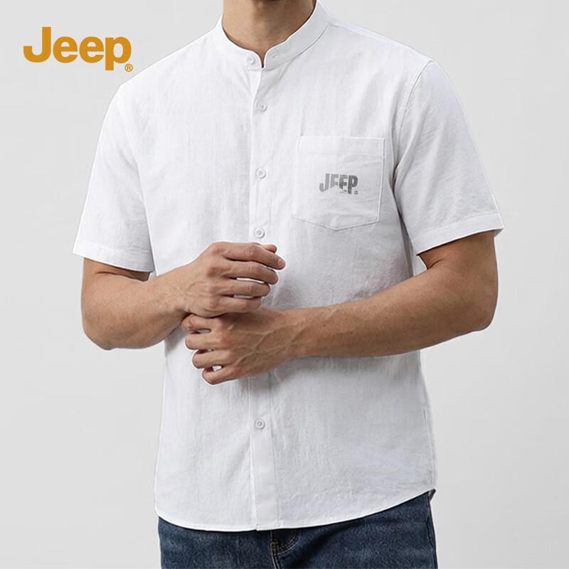 JEEP Men s Summer Henley Collar Short Sleeve Shirt 3XL
