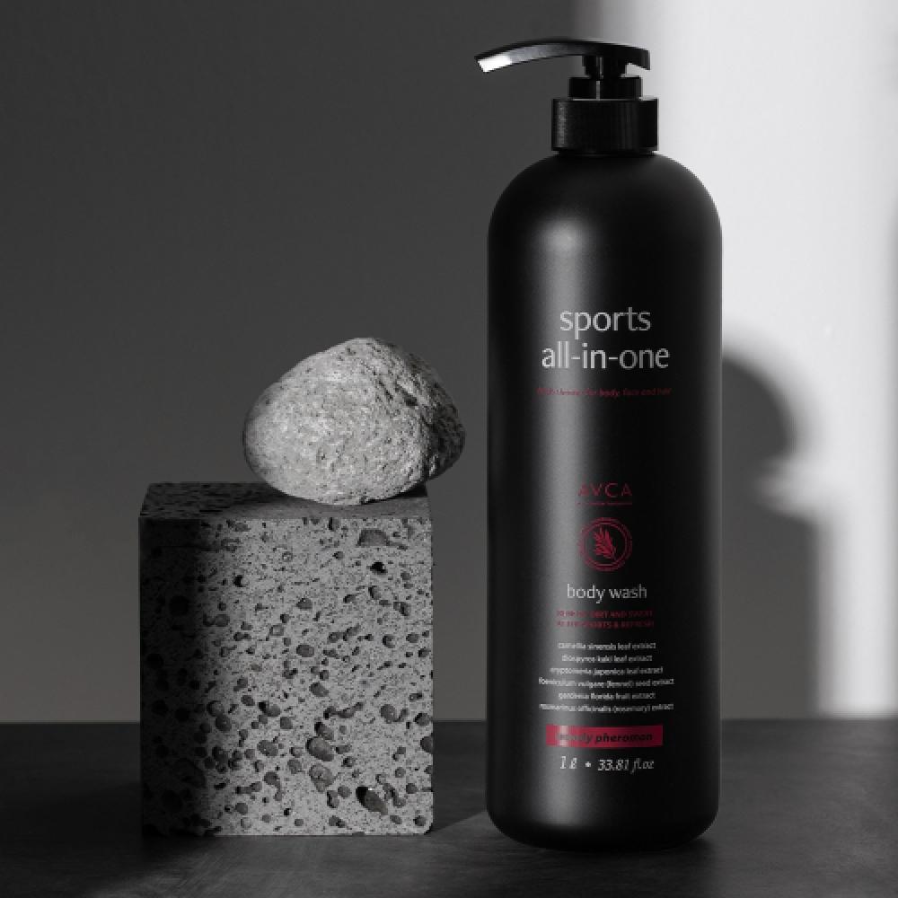 Avca Sports All In One Perfumed Body Wash Woody pheromOne Fragrance 1000ml 2
