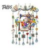 French Country Window Pendant Vintage Sewing Machine Crystal Wind Chime, Acrylic Outdoor Hanging Suncatcher, Unique Garden Chime Colorful Pendants for