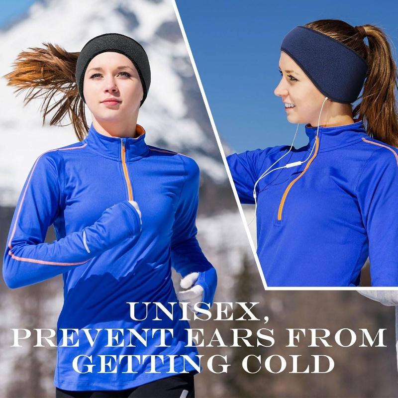 Unisex Winter Thermales Kälteabweisendes Stirnband Winddichtes Polarfleece Ohrenschützer Zum Laufen Skifahren Outdoorsport Schweißband