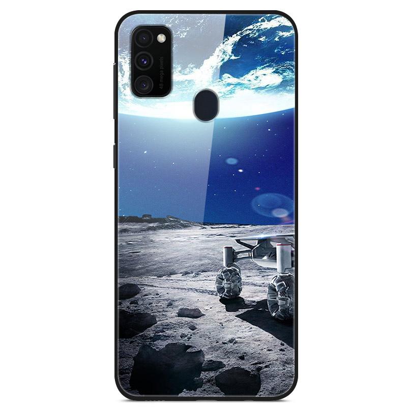 Popular Case For Samsung Galaxy M31 Case Tempered Glass Back Cover Case For Samsung M30s A21s M21 M31s A71 A51 Case Funda Coque