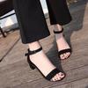 2018 Summer Korean Chunky Heel One-Strap High Heel Sandals for Women, 5cm-7cm