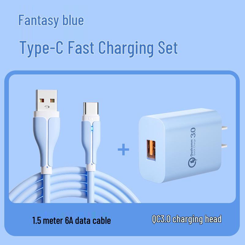 Compatible Charger Plug Set for Apple iPhone, Huawei, Vivo, Honor, Mate - Supports Data Cable & Fast Charge