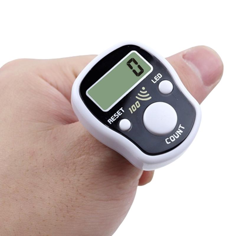 Mini Counter Manual Clickers Counter with Resettable Digits Led Screen for Sports Event Crafting Row Counting Lightweight